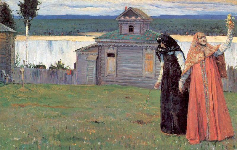 Nesterov, Mikhail In Small and Secluded Convents china oil painting image